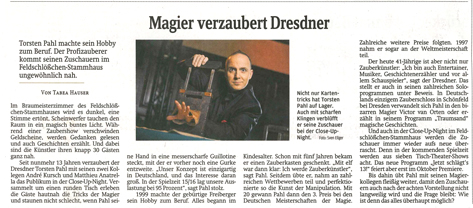 Torsten Pahl in der SZ